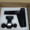 Adjustable Trailer Hitch -Drop Hitch-Tow Hitch with 2.5 inch Receiver-6inch Drop/Rise, 2" & 2-5/16" Ball Hitches for Trucks, 22,000 LBS GTW, Trailer Hitches with Anti-Theft Pin, Black