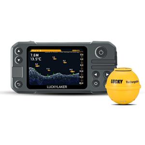 LUCKY Kayak Portable Fish Finder Transducer Wireless Sonar Fish Finders Boat Rechargeable Handheld Fish Depth Finder Fishing MT-202