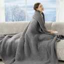 LUZARTA Electric Blanket Twin 62"X84"- Soft Double Sided Sherpa Heated Blanket Twin with 5 Heatings Levels & 10 hrs Auto Shut Off, Fast Heating & ETL Certified, Gift for Women (Grey)