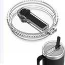 30 oz Straw Lid for YETI 30/32 oz Tumbler, 35/42 oz Straw Mug, Rambler Shatter-Proof Dishwasher-Safe Replacement Yeti Lid 30 OZ,BPA Free(Push-in Mug Lid) (Black 1 pack)