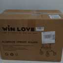 WINLOVE Upright Rollator Walkers for Seniors Stand Up Aluminium Tall Walker Light Weight for Rolling Mobility Walking Aids Light Red