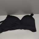 FeelinGirl Wireless Supportive Bra for Women, Seamless Comfort Bralettes No Underwire Full Coverage Everyday Bras (XX-Large, Black)