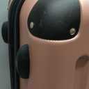 Amazon Basics 3-Piece Luggage Set, Including One Carry-On Luggage (22" Expandable Hardside Suitcase With 8 Spinner Wheels), One 15-inch Tote Bag, and One 10-inch Compact Travel Bag, Rose Gold