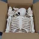 JOYIN 36" Halloween Skeleton Decor, 3FT Full Body Stayable Movable Joints, Posable Hanging Skeletons for Halloween Decoration, Yard, Graveyard, Haunted House Props, Spooky Scene Party Favor