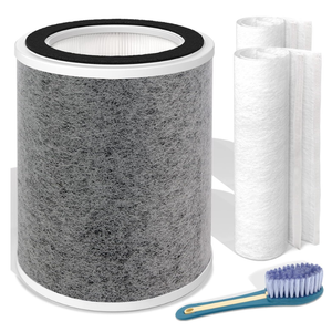 Leemone True HEPA HP201 HP202 Filter Replacement for Shark HP200 Series & HC501 HC502 UA205 Air Purifier MAX,3in1 H13 Grade Filter, Part # HE2FKBAS, HE2FKBASMB