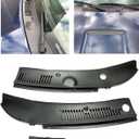 HECASA Windshield Wiper Cowl Vent Grille Cover Panels Hood Compatible with 1999-2004 Ford Mustang Replacement for 3R3Z 6302228 AAA/3R3Z6302228AAA/FO1270102 Driver & Passenger Side