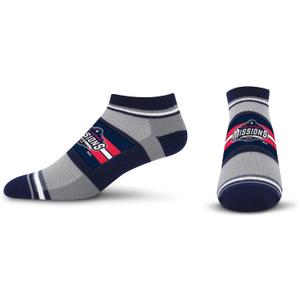 For Bare Feet Unisex Kid's MiLB Streak No Show Sock (Team)