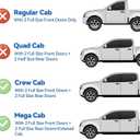 Window Visors Rain Guards for 2010-2025 Dodge Ram 2500 & 3500 Crew Cab, Window Vent Wind Deflectors Visors Shades