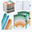 Thenshop 60 Pcs Bulk Mental Health Awareness Gifts: 30 Mental Health Wellness Journals & 30 Self Care Pens for Women Coworker Office Volunteer Docotor Nurse Graduation Appreciation Gifts (Rainbow)