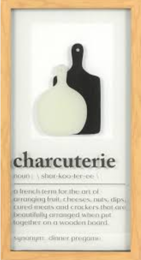 DI CA 10×19 charcuterie art on glass art