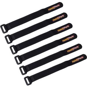Hobbypark RC Battery Straps 20x200mm Cable Straps Reusable Fastening Staps Securing Straps Hook and Loop Cinch Cable Ties Down Wraps Adjustable Cinch Straps (6PCS)