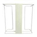 1 Each | Disposable Glove or Tissue Box Holder, TRIPLE (3-Box) Glove Rack, Wall Mounted Universal Box Holder, for Larger Sized Boxes, White - 1 Glove Rack