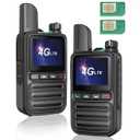 Kayotom Global Unlimited Range 4G LTE Walkie Talkies with SIM, Long Distance Two-Way Radios, Nationwide PTT, 2-Pack