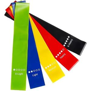 Resistance Loop Exercise Bands, Resistance Bands Exercise Bands for Home Fitness, Stretching, Strength Training, Physical Therapy,Elastic Workout Bands for Women Men Kids, Set of 5