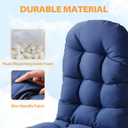 Adirondack Chair Cushion, High Back Patio Cushions with Adjustable Ties, 48.8x20.4x4.3, Waterproof Tufted Pillow, Fade Resistant Seat Rocking Chair Cushion for Indoor/Outdoor, Royal Blue, 1, Count of 1