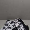 Long Sleeve Rash Guard for Women - 2 Piece Swimsuit with Shorts Zip Up Swim Shirt with Built-in Bra (Small, Black Purple Leaf)