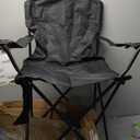 WEIDIORME Collapsible Fan Camping Chairs with Camping Chairs 2Pcs, Dark Gray