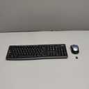 Logitech MK270 Wireless Keyboard and Mouse Combo for Windows, 2.4 GHz, 8 Multimedia Keys, PC, Laptop, Wireless Keyboard Compact Mouse Combo - Black (1 Pack)