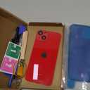 OEM Back Glass Replacement Compatible with iPhone 14 6.1 Inches with Camera Frame and Camera Lens + Professional Repair Tool Kit and Installation Instruction (Red)