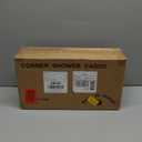 Corner Shower Caddy Tension Pole: Adjustable Rustproof 4-Tier Inside Bathroom Organizer - 47-121 inch Quick Installation Bathtub Shelves for Shampoo Storage - Rod Floor Standing Bath Rack (Silver)