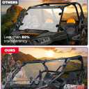 KEMIMOTO 950 G1 2-in-1 Front Flip Windshield Upgraded Clamps