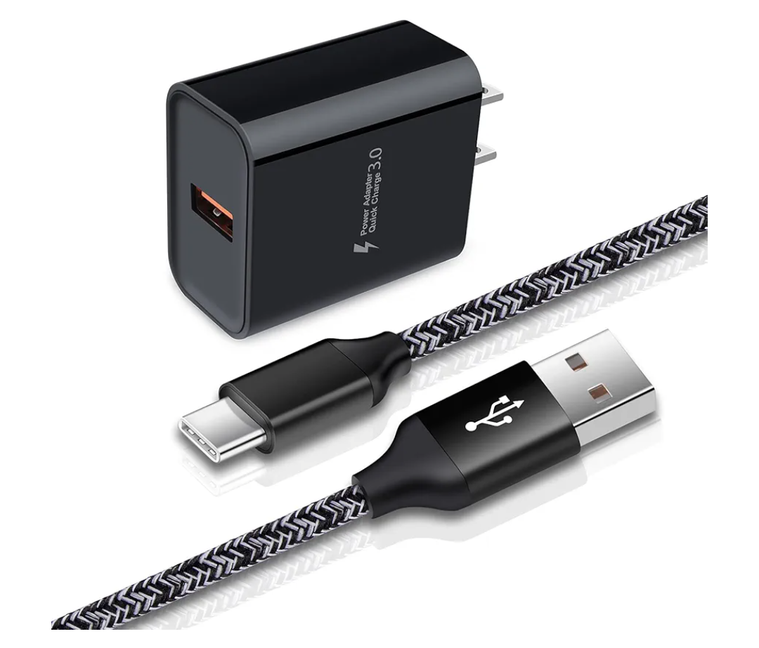 Fast Charger 3.0 Wall Charger for Samsung Galaxy A32 A52 A17 S26 S25 A16 A51 A71 S21 A14 A13 A11 A20 A50 A12 S24 S23 S22 Ultra 5G S20 A15 Note 20 S10 S9, LG, Adaptive Block Cube+USB Type C Cable Cord