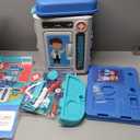 Doctor Kit for Toddlers 3-5 - Kids Doctor Play Kit - Fun and Engaging Role-Playing Set with Costume, Stethoscope, Play Cart, and Accessories - Ideal Educational Gift for Boys and Girls（Blue）