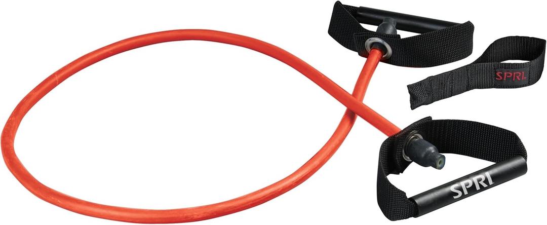 SPRI Xertube Resistance Bands with Handles  All Exercise Cords Sold Separately with Home Gym Workout Fitness Door Anchor Attachment Option (Medium)