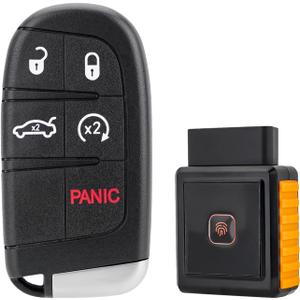 Smart Remote Key Fob Replacement Compatible with 5 Button Dodge Charger 2011-2017 Chrysler 300 2011-2014 Keyless Entry Remote M3N-40821302