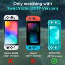 DLseego Cartoon Balls Switch Lite Protective Case Cool Hard PC Shell Shockproof Scratch Resistant Cover Joy Con Japanese Amine Skin with 2PCS Blue and Red Balls Thumb Grips Caps for Switch 2019