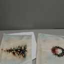 dvhdajed Vintage Christmas Tree Wreath Kitchen Towels and Dish Towel Set of 2, Winter Tree Wreath Xmas Decor Hand Towels, Red and Green Christmas Decor Dish Tea Hand Towel for Bathroom Kitchen,16x24