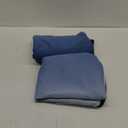 Yakamok Light Blocking Ombre Curtains, Room Darkening Thermal Insulated Gradient Color Curtains, Rod Pocket Window Drapes for Living Room/Bedroom (Blue and Greyish White, 2 Panels, 52W x 84L Inch)