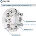 ECCPP 2PCS 5 Lug 1in Hubcentric Wheel Spacers 5x4.75 to 5x4.75 5x120.65mm fit for 1953-1981 for Chevrolet Corvette 1959-1987 for Chevrolet El Camino 1967-1981 for Chevrolet Camaro