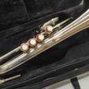 Queen Brass F-25 Flugel Horn Bb Pitch with Carrying Hardcase & Mouthpiece, Flugelhorn Harmon Mute 4 Valve in Nickel Finish, Perfect Gifting Option for Birthdays, Thanksgiving, Christmas (Silver)