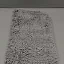 OLANLY Bathroom Rugs 30x20, Extra Soft Absorbent Chenille Bath Rugs, Rubber Backing Quick Dry, Machine Washable Bath Mats for Bathroom Floor, Tub and Shower, Home Decor Accessories, Light Grey