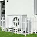 KANEODOT Metal Garden Fence 3 Panels, Total 9ft (L) x 36in (H) Heavy-Duty Dog Fence Outdoor for Yard, Patio, Landscape, Backyard with Ground Stakes for Soil and Anchors for Concrete, White