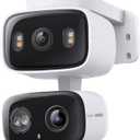 2 x Tapo 2K Indoor/Outdoor Dual Lens Pan/Tilt Wired Security Camera - 125 Wide-Angle View + 6mm Zoom, Motion Track, Person/Vehicle Detection, Subscription-Free Local Storage or Optional Cloud, C246D