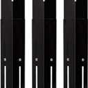 Universal Adjustable Grill Heat Plates/Heat Tents/Burner Covers/Heat Deflectors/BBQ Grill Heat Shields/Grill Cover Plates/Grill Diffusers for Gas Grill, Porcelain Steel Grill Replacement Parts (3Pack)