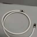 G-PLUG 3FT RG6 Coaxial Cable Connectors Set- High-Speed Internet, Broadband and Digital TV Aerial, Satellite Sky Cable Extension - Weather-Sealed Double Rubber O-Ring and Compression Connectors White