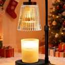Adjustable Candle Warmer Lamp with Timer: Height Adjustable Birthday Gift for Women for Scented Jar Candles - Safe, Flameless Lighting and Fragrance Warmer for Home Office Decor