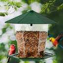 Jealoeur Bird Feeders for Outdoors Hanging Bird Feeder Wild Birds Seed, Green