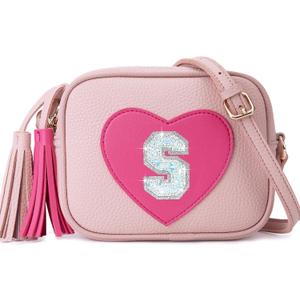 Birthday Gifts for Girl Initial Girls Purse Toddler Purse Kids Purses Toddler Girl Gifts Heart Purses for Girls Pink S