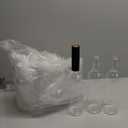 Nicebottles Plastic Wine Bottles & Screw Caps, Clear, 750ml - Pack of 12