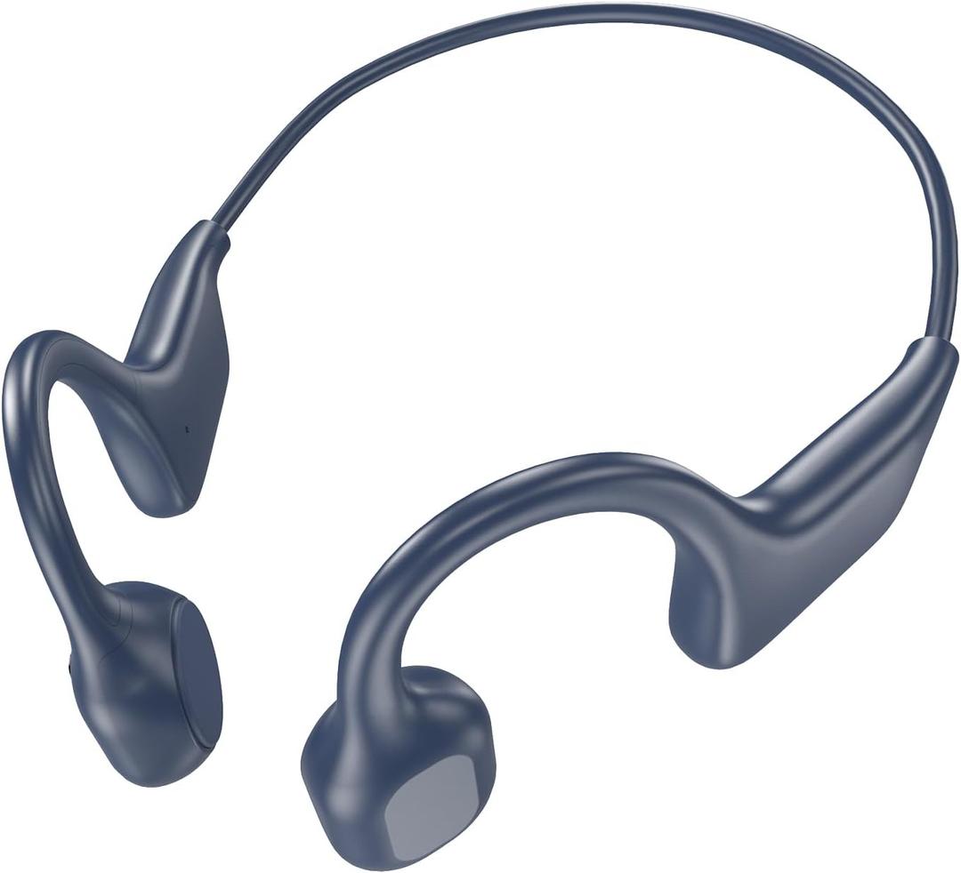 Bone Conduction Headphones, Open Ear Headphones Wireless Bluetooth Waterproof Sport Headset(Violet)