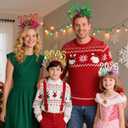 Pvoiue 2026 New Year's Eve Party Headband - Happy New Years Headband - Festive Party Dress-Up Hairband, Star and Tinsel Embellishments - New Year's Eve Celebration Accessory 4Pcs (Red + Gold + Green + Silver)