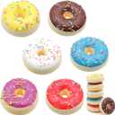 6 PCS Artificial Doughnuts for Display, Realistic Cute Fake Doughnut, Faux Doughnut Model for Bakery Shop Display, Photography Props, Home Decoration