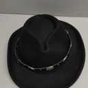 Vikodah Kids Wide Brim Western Cowboy Cowgirl Hat - Boys Girls Felt Fedora Hats for 2-6 Years (Medium, Black)