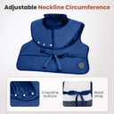 Heating Pad for Back Pain Relief, Large Electric Heat Pad for Neck and Shoulders, 6 Heat Settings & Auto Shut Off Hot Pad, Machine Washable Ultra Soft Fabric, Gifts for Women, Men, Mom, Dad (37''x 24'', Blue)