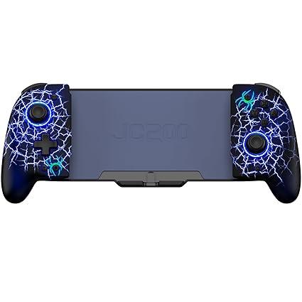 Switch Controllers for Nintendo Switch/ OLED, Hall Effect Joystick Wireless Pro Controller, One-Piece Joypad for Handheld Mode with Colorful Light/ Mapping