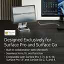 Kensington Elevated Stand Adjustable for Surface Stand for Desk, Non-Skid Tablet Holder Designed for Surface Pro, Laptop Stand for Surface Accessories, Silver (K58277WW)